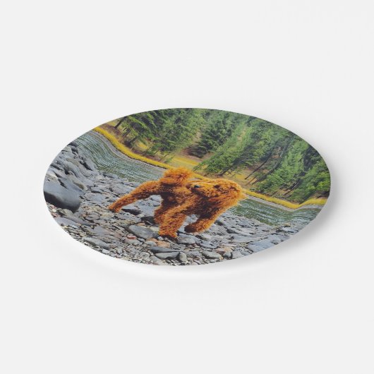 アプリコットプードル – カスタマイズ可能なギフト ペーパープレート (アングル)