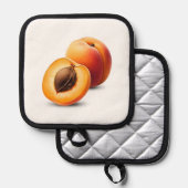 アプリコットポットホルダー 鍋敷き (正面/裏面)