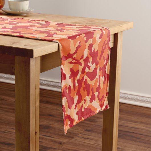アプリコットラバカモフラージュ ロングテーブルランナー (インサイチュ)