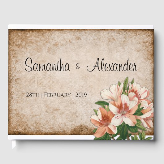 アプリコットリリーヴィンテージウェディング ゲストブック (正面)