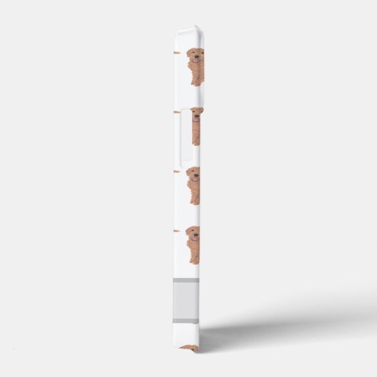 アプリコットレッドパーソナライズされたゴールデンドードルドッグ Case-Mate iPhoneケース (裏面 / 右)