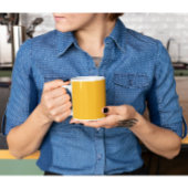 アプリコット完エレガント全無地の- Apricot コーヒーマグカップ