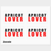 アプリコット愛好家 長方形シール (シート)