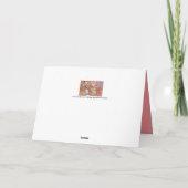 アプリコット日本のの花の房 サンキューカード (裏面)