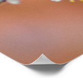 アプリコット日本のの花の房 ポスター (角)