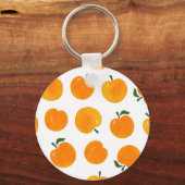 アプリコット水彩白地ヴィンテージ キーホルダー (裏面)