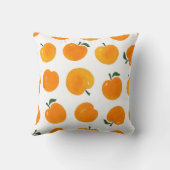 アプリコット水彩白地ヴィンテージ クッション (裏面)