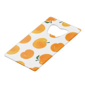 アプリコット水彩白地ヴィンテージ クレジットカード栓抜き (裏面アングル)