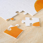 アプリコット水彩白地ヴィンテージ ジグソーパズル (側面)