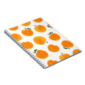 アプリコット水彩白地ヴィンテージ ノートブック (右側)