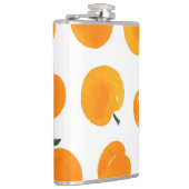 アプリコット水彩白地ヴィンテージ フラスク (右)