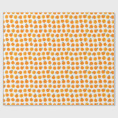 アプリコット水彩白地ヴィンテージ ラッピングペーパー (フラット)