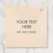 アプリコット水結婚色の感謝ギフトラベル フェイバータグ (裏面)