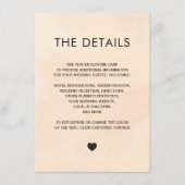 アプリコット水色招待状エンクロージャカード エンクロージャーカード (正面)