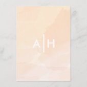 アプリコット水色招待状エンクロージャカード エンクロージャーカード (裏面)