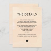 アプリコット水色招待状エンクロージャカード エンクロージャーカード (正面/裏面)