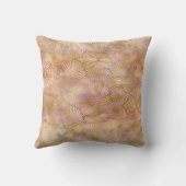 アプリコット金ゴールドアールデコ大理石クッション クッション (裏面)