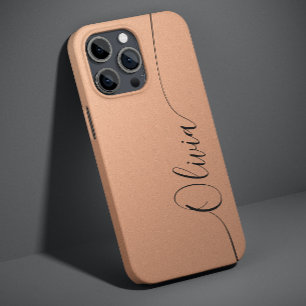 アプリコット黒エレガント書道台本名 Case-Mate iPhone 14ケース