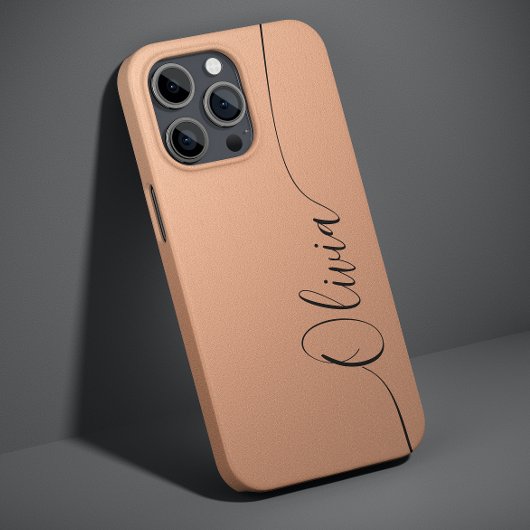 アプリコット黒エレガント書道台本名 Case-Mate iPhoneケース