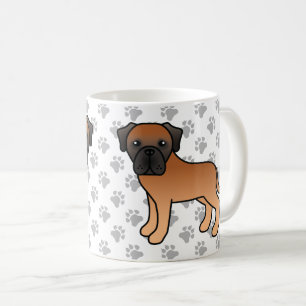 アプリコット イングリッシュ・マスティフ かわいい カートゥーン 犬 コーヒーマグカップ