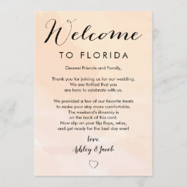 アプリコット ウェディング ウェルカムレター & アイテムカード プログラム