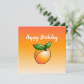 アプリコット 誕生日カード カード (スタンド正面)