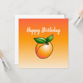 アプリコット 誕生日カード カード (正面/裏面インサイチュ)