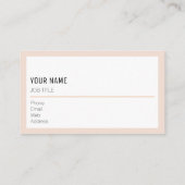 アプリコモダンットミニマリスト名刺 名刺 (裏面)