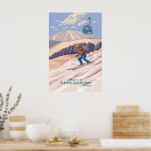 アプリコーゲン 日本 スキー リゾート 旅行 ポスター (キッチン)