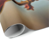 アプリコ日本のットの花と青空 ラッピングペーパー (ロールコーナー)