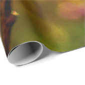 アプリコ日本のットの花アットオレンジサンセット ラッピングペーパー (ロールコーナー)