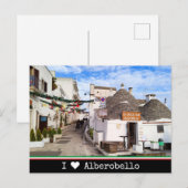 アプリパーソナライズされたア・アルベロベロ♥・イ・アプリア ポストカード (正面/裏面)