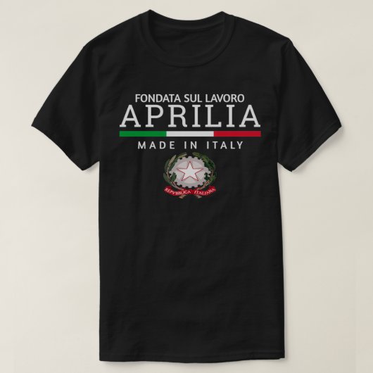 アプリリアイタリア Tシャツ (デザイン正面)