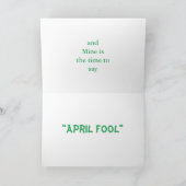 アプリル·フール·バタフライオン·薄紫低木カード カード (内部)