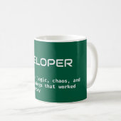 アプリ開発者のコーヒー定義 – ユーモアマグ コーヒーマグカップ (正面右)