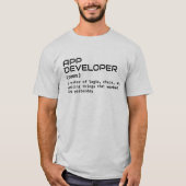 アプリ開発者 メンズTシャツ - 面白い定義 Tシャツ (正面)