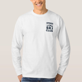 アプレスキークラブ マウンテン ロゴ - カスタム メンズ ウィンター Tシャツ