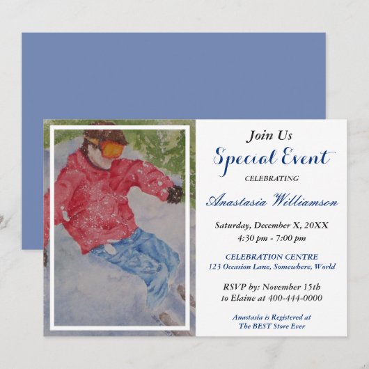 アプレスキー パーティー イベント 招待状 (正面/裏面)