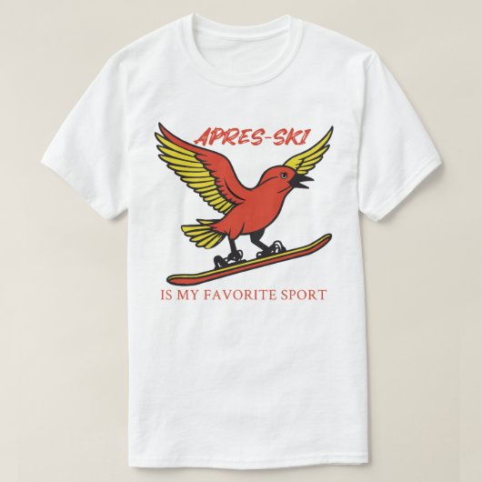 アプレースキーは私のスポーツお気に入りのだ Tシャツ (デザイン正面)