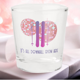 アプレーススキーおもしろい誕生日 ショットグラス