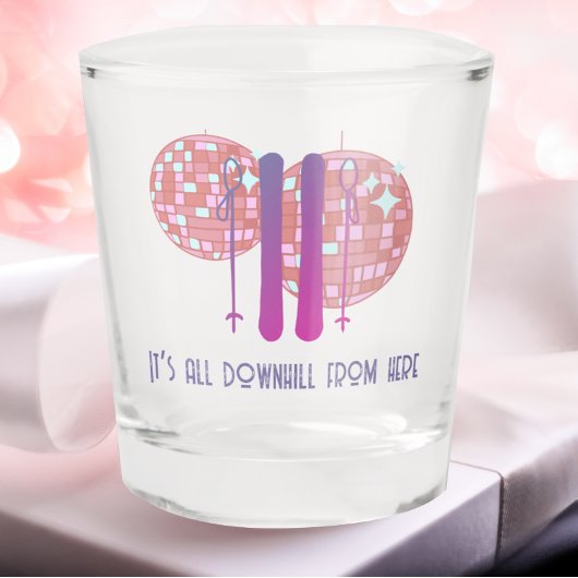 アプレーススキーおもしろい誕生日 ショットグラス