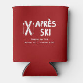 アプレーススキーアニュアルファミリーフレンドスキートリップクーラーボックス 缶クーラー (正面)