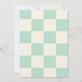 アプレーススキーアパーズベーレトロシック冬ベビーシャワー 招待状 (裏面)