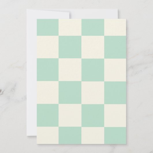 アプレーススキーアパーズベーレトロシック冬ベビーシャワー 招待状 (裏面)