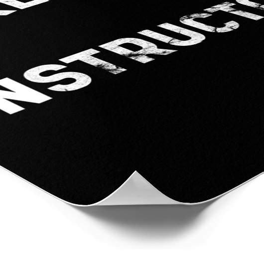 アプレーススキーインストラクターおもしろい飲パーティースキー雪 ポスター (角)