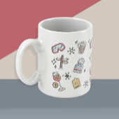 アプレーススキーウィンタースポーツキュートホリデー コーヒーマグカップ