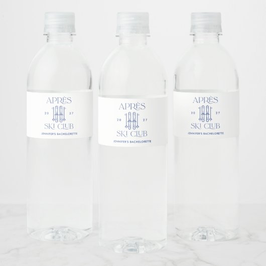 アプレーススキークラブウィンタースノースキーバチェロレッテ ペットボトルラベル (ボトル)