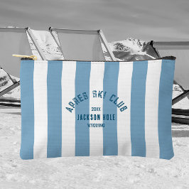 アプレーススキークラブブルーストライプカスタムロケーションスキー アクセサリーポーチ