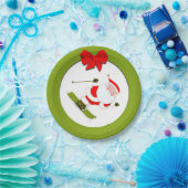 アプレーススキークリスマスホリデーパーティー ペーパープレート (パーティー)