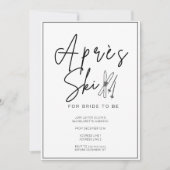 アプレーススキーバチェロレッテの週末の日程 招待状 (正面)